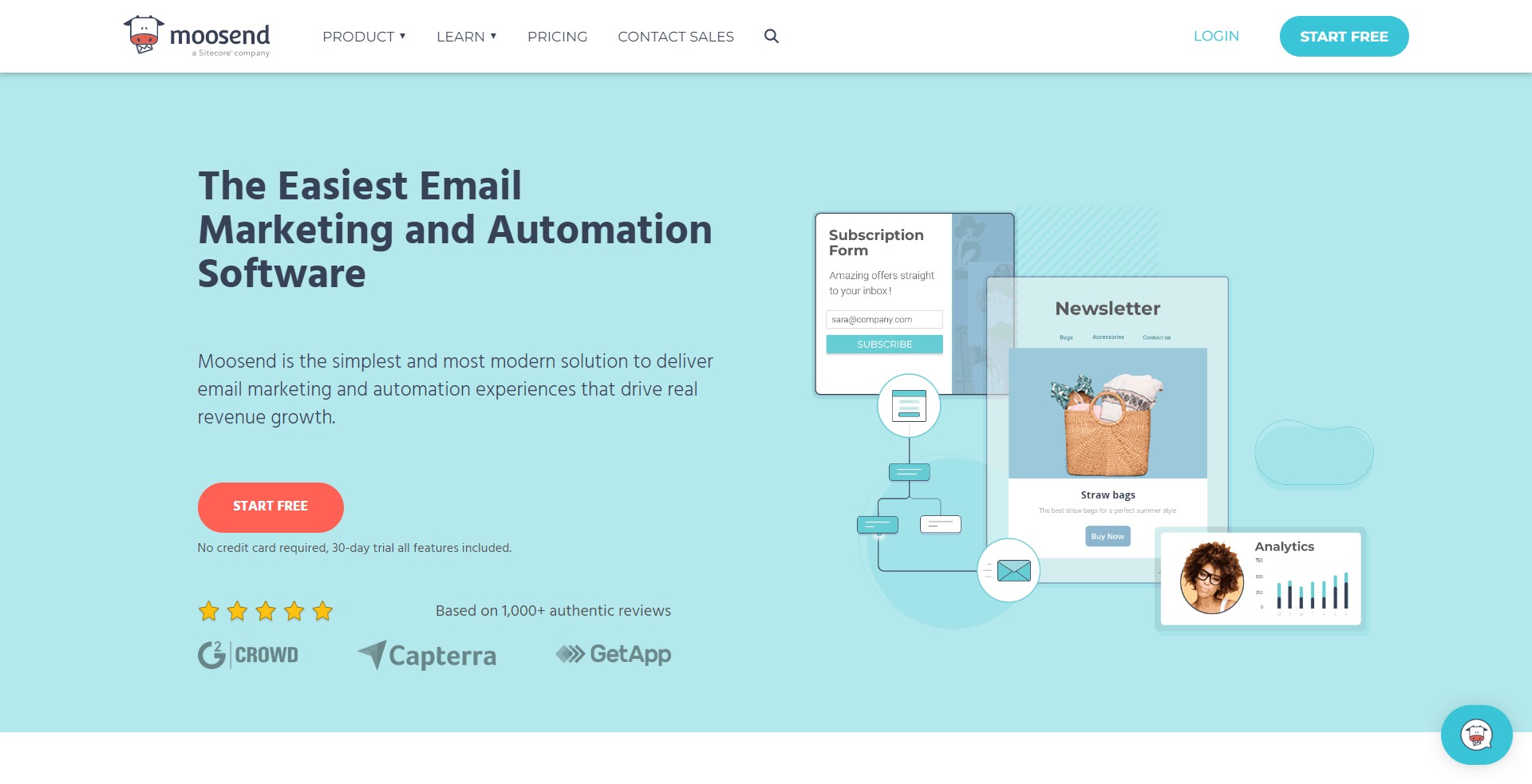 Moosend best free email marketing tools and services lookinglion