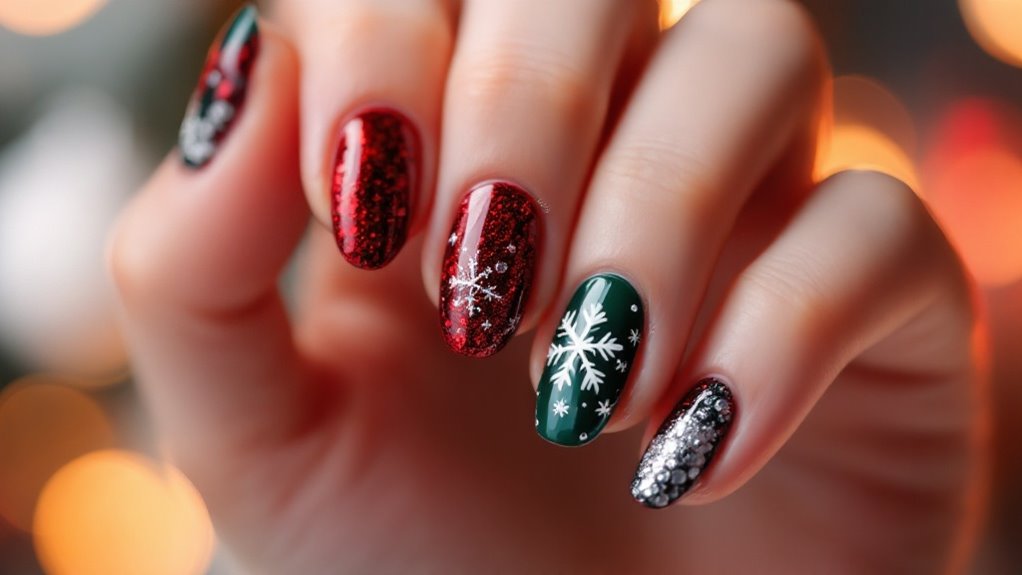 Cute and Easy Holiday Nail Art Ideas