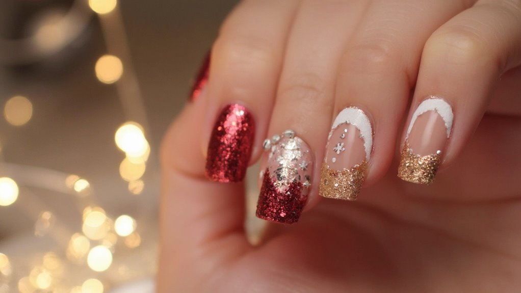 holiday inspired nail design