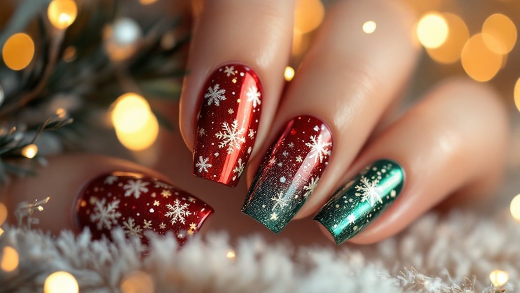Festive Holiday Nail Designs for Christmas and New Year