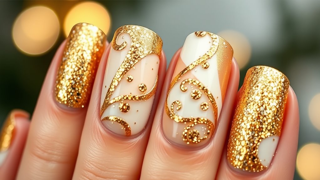 luxurious gold foil application