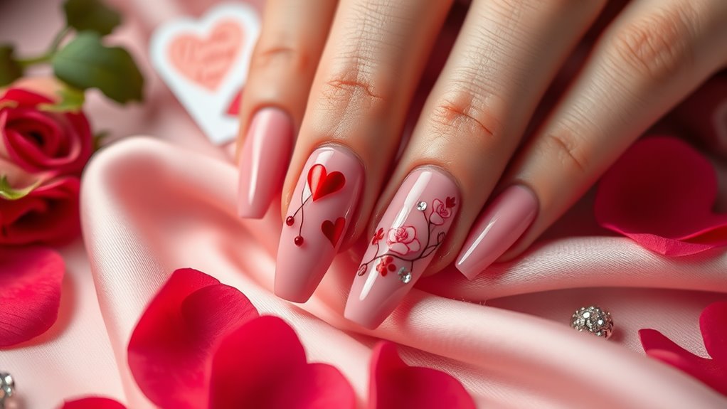 prepare nails for valentine s