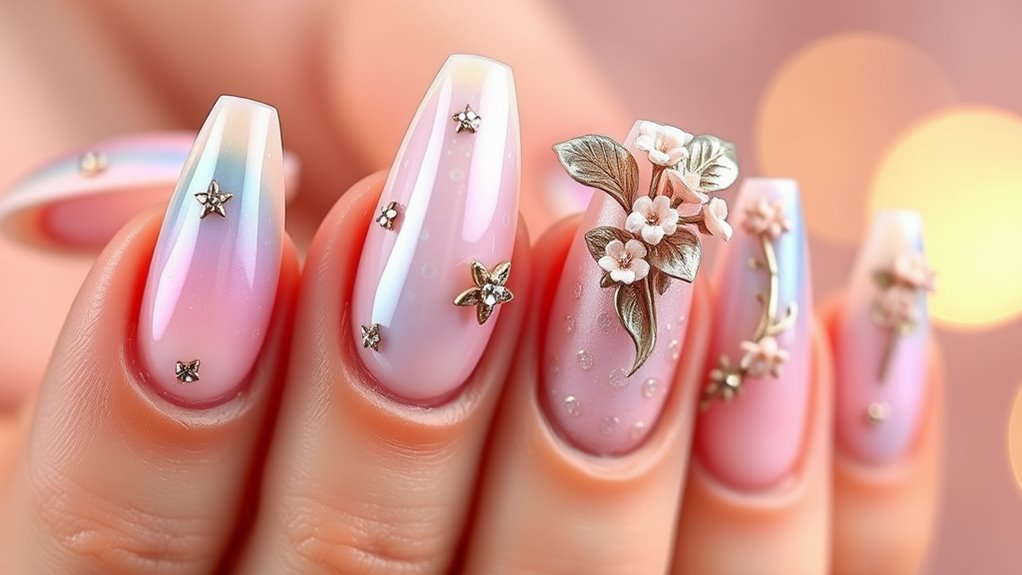 tactile and dimensional nail art