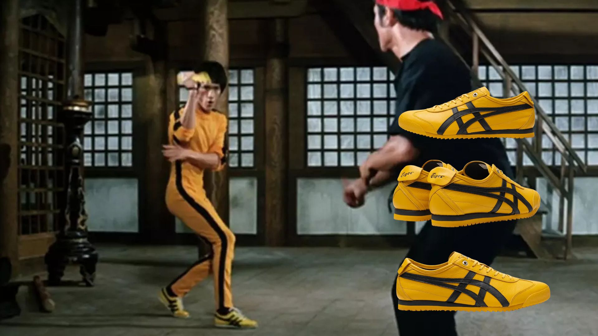 Shoes Onit­su­ka Tiger yel­low Tai Chi Hai Tien (Bruce Lee) game of death