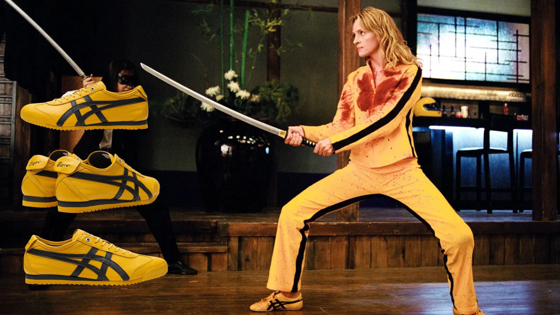 uma thurman onitsuka kill bill tiger shoes